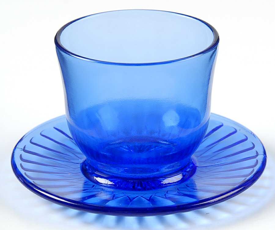 Petalware Cobalt Blue Mustard No Metal Lid by MacBeth-Evans-1