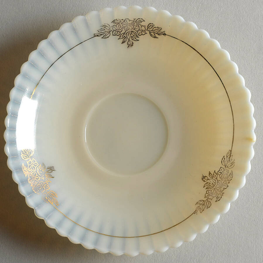 Petalware Cremax with Decal Saucer Only by MacBeth-Evans-1