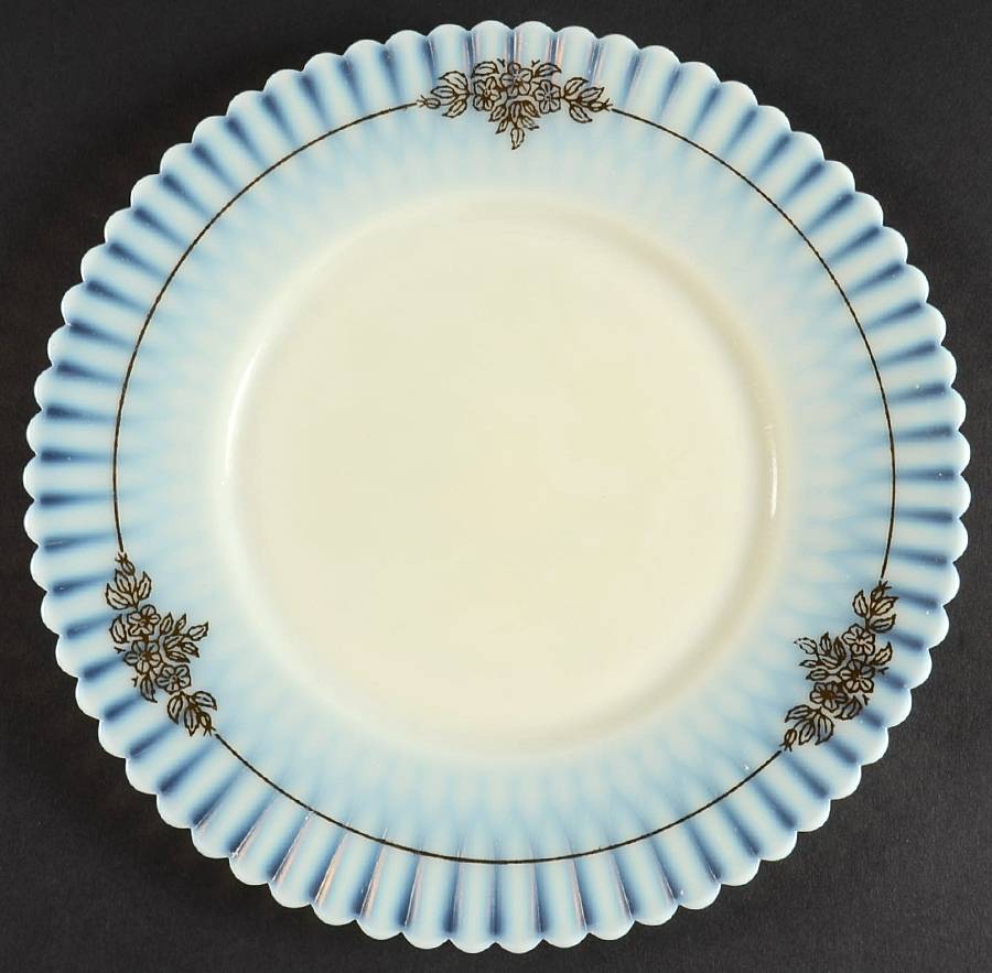 Petalware Cremax with Decal Luncheon Plate by MacBeth-Evans-1