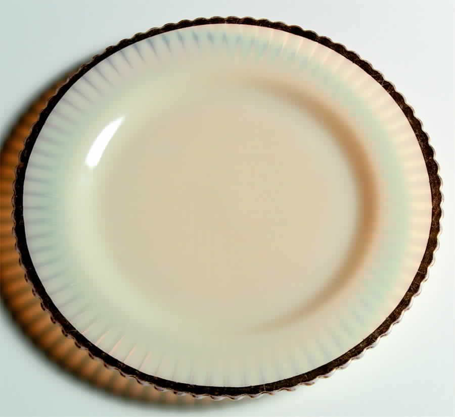 Petalware Cremax (Gold Trim) Dinner Plate by MacBeth-Evans-1