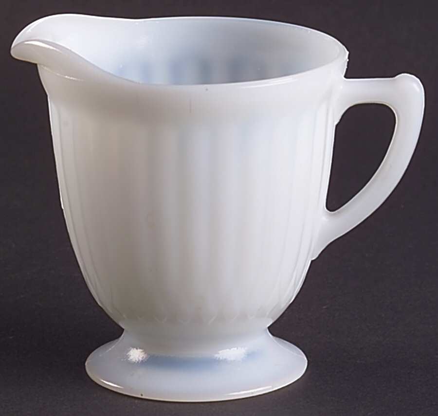 Petalware Monax (White) Footed Creamer by MacBeth-Evans-1