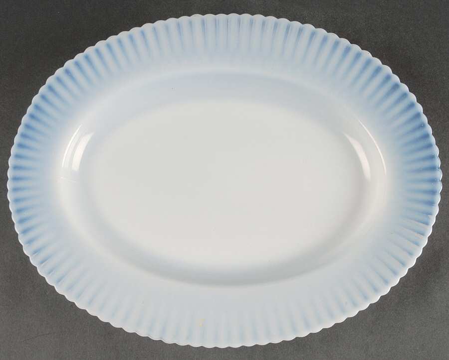 Petalware Monax (White) 13" Oval Platter by MacBeth-Evans-1