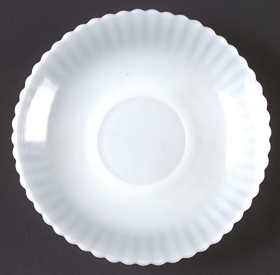 Petalware Monax (White) Saucer only by MacBeth-Evans-1