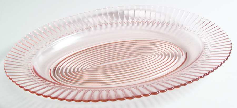 Petalware Pink 13" Oval Platter by MacBeth-Evans-1