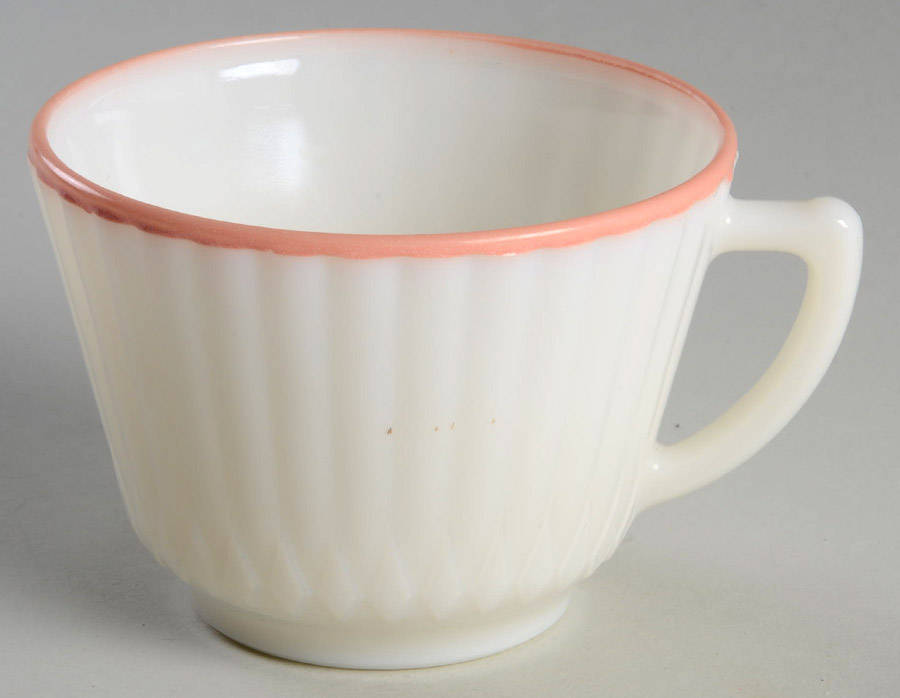 Petalware Monax White Pastel Decorations Cup Only by MacBeth-Evans-1