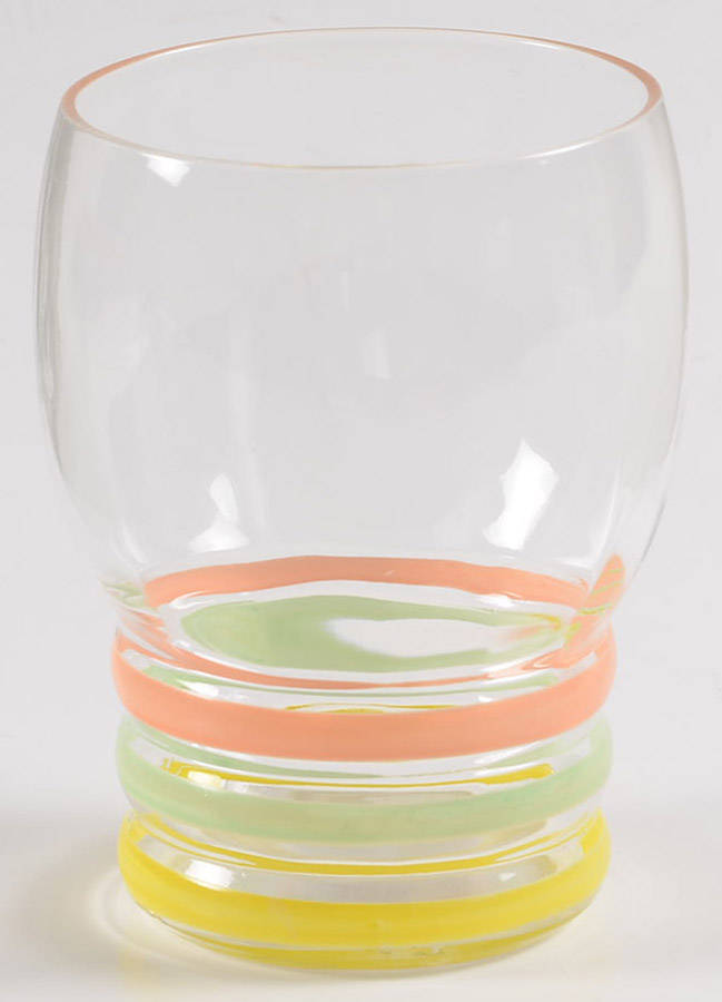 Petalware Monax White Pastel Decorations 10 Oz Flat Tumbler by MacBeth-Evans-1