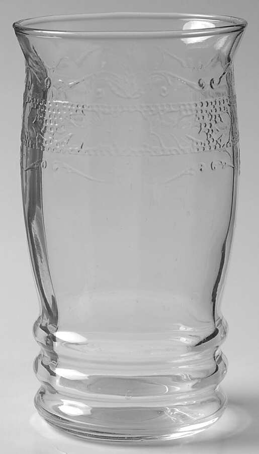 Stippled Rose Band Light Yellow 9 Oz Flat Tumbler by MacBeth-Evans-1