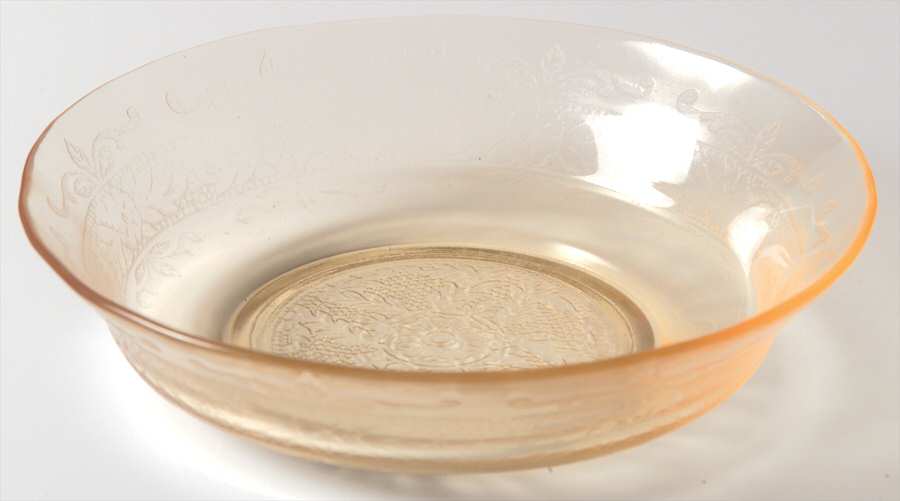 Stippled Rose Band Light Yellow Cereal Bowl by MacBeth-Evans-1