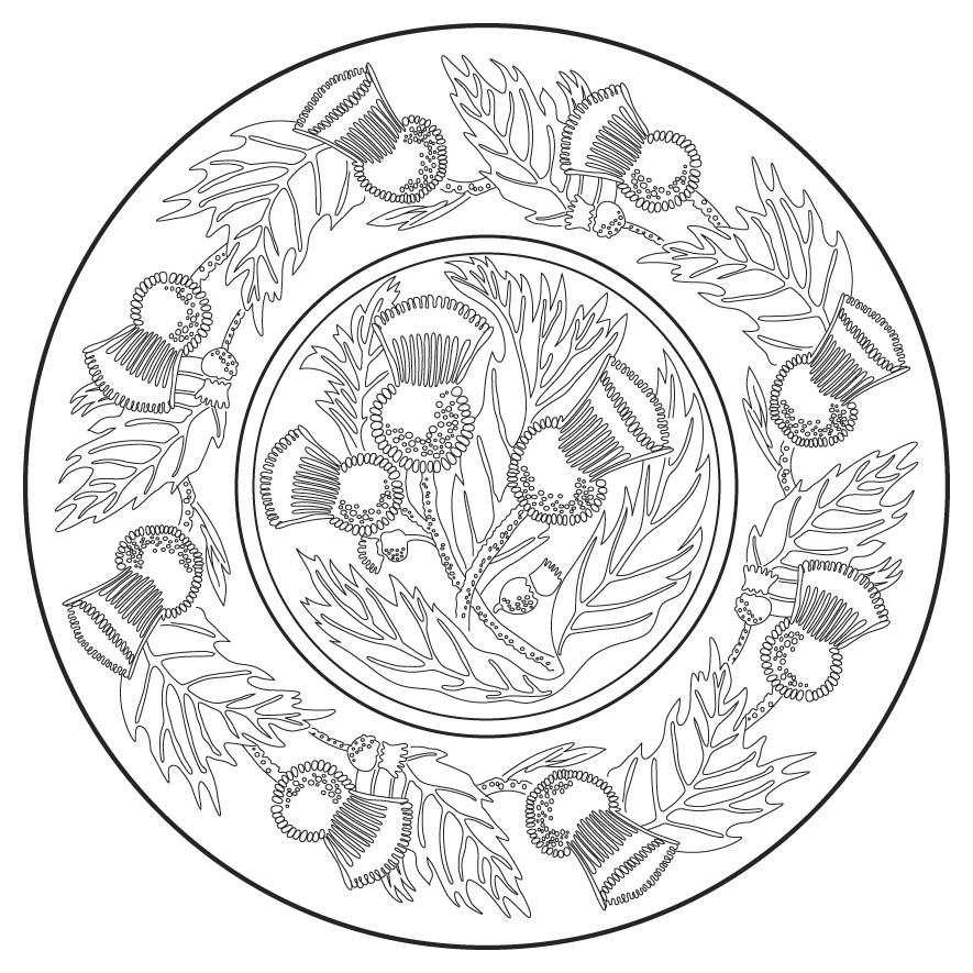 Thistle Clear Luncheon Plate by MacBeth-Evans-1