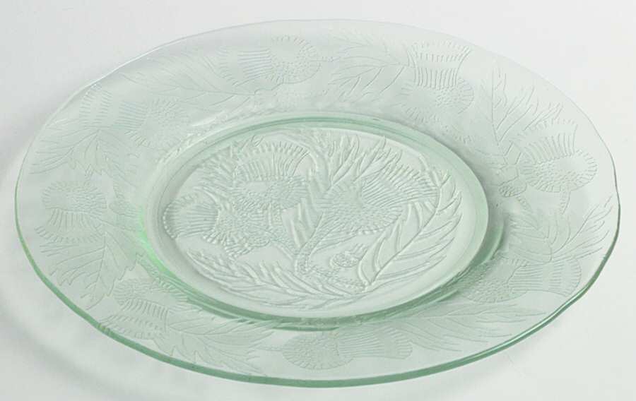 Thistle Green Luncheon Plate by MacBeth-Evans-1