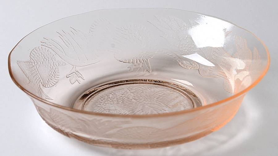 Thistle Pink Cereal Bowl by MacBeth-Evans-1