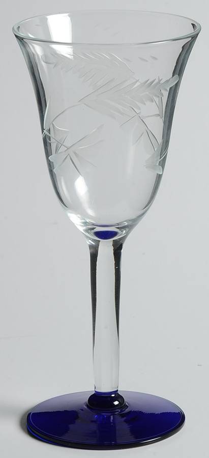 MCB2 Cobalt Blue Base Wine Glass by McBride-1
