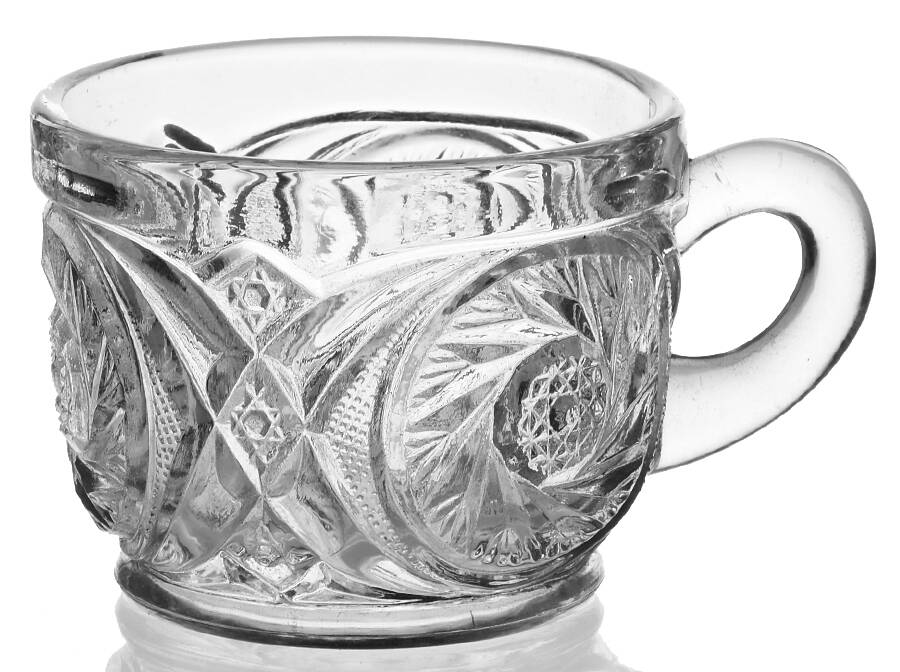 Aztec Clear Custard/Punch Cup by McKee-1