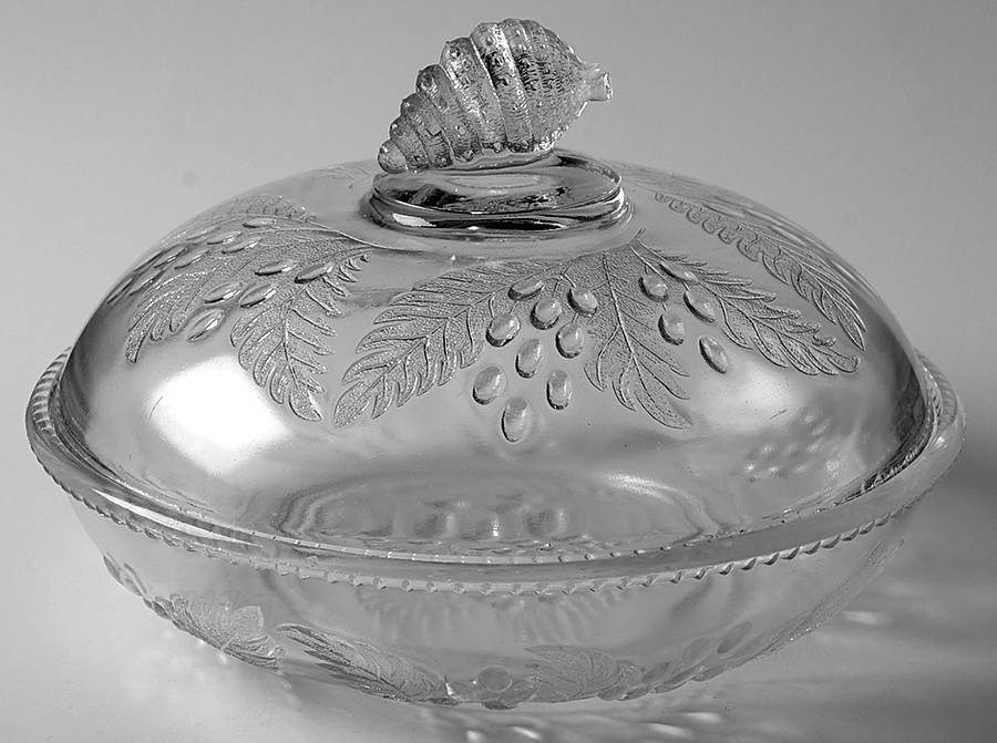 Barberry 8" Round Bowl & Lid by McKee-1