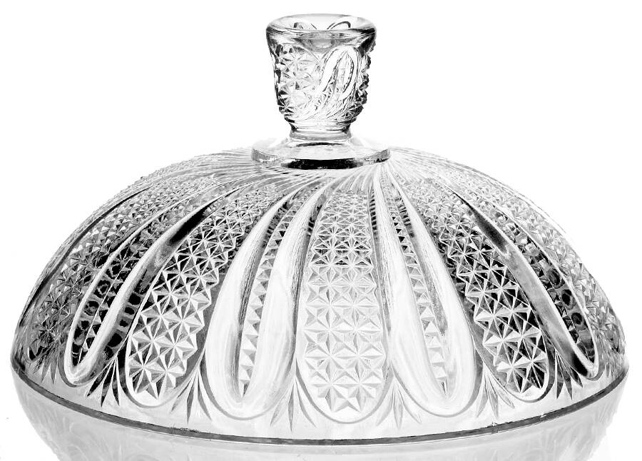 Feather Lid for 8" Compote by McKee-1