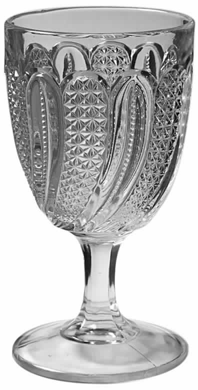 Feather Water Goblet by McKee-1