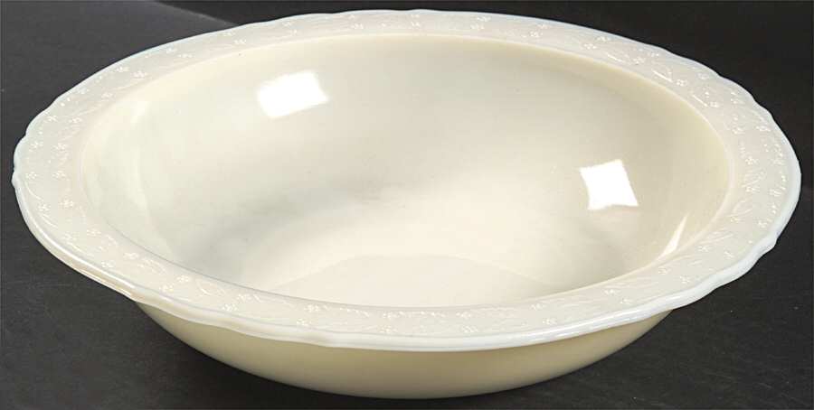 Laurel French Ivory 11" Round Bowl by McKee-1