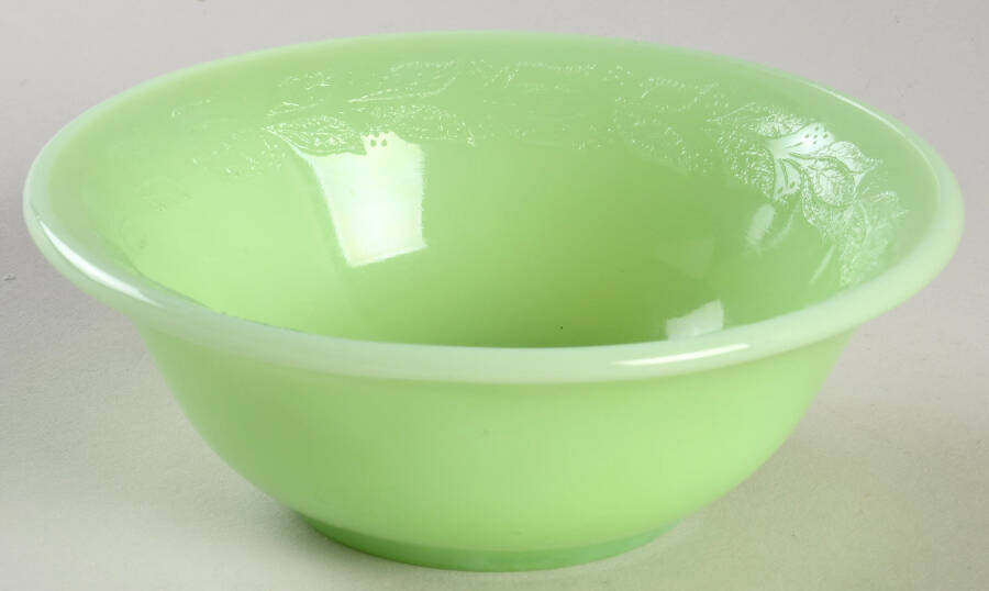 Laurel Jadite Green 4" Small Fruit/Dessert Bowl by McKee-1