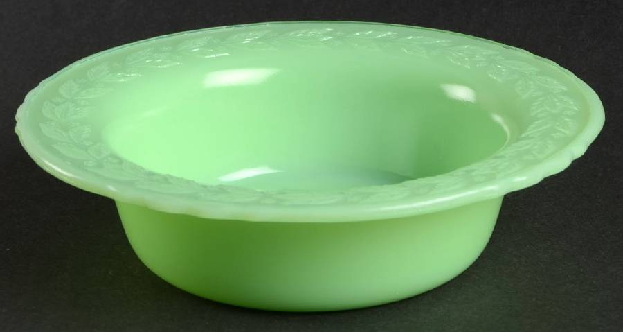 Laurel Jadite Green Cereal Bowl by McKee-1