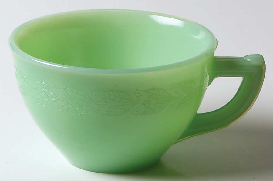 Laurel Jadite Green Cup Only by McKee-1