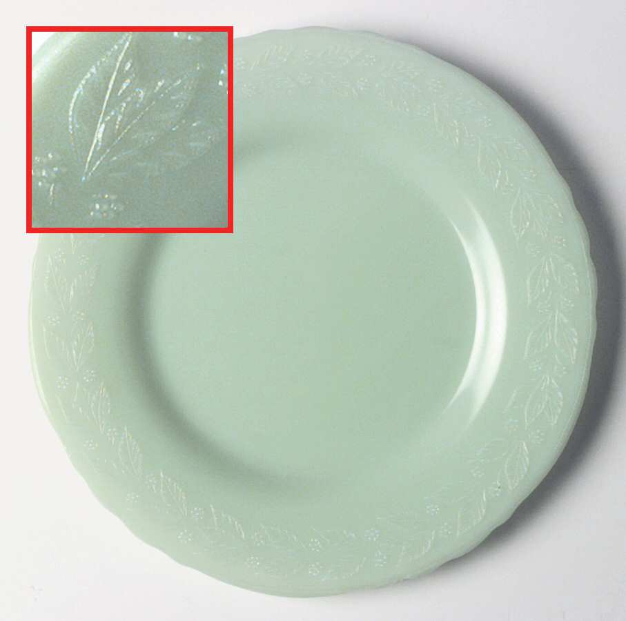 Laurel Jadite Green Dinner Plate by McKee-1