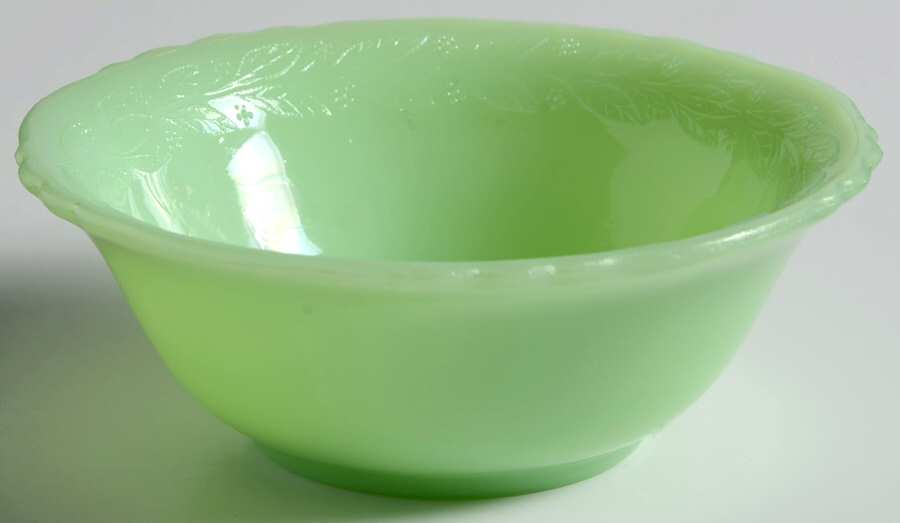 Laurel Jadite Green 4" Small Fruit/Dessert Bowl by McKee-1