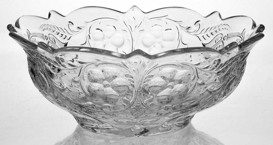 Rock Crystal Clear 7" Salad Bowl by McKee-1