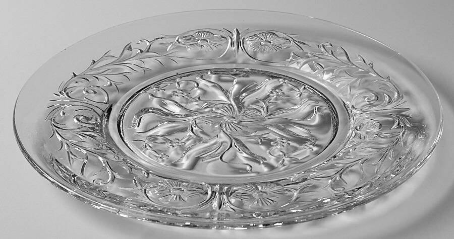 Rock Crystal Clear 8" Salad Plate by McKee-1