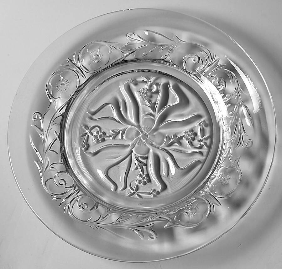 Rock Crystal Clear Salad Plate by McKee-1