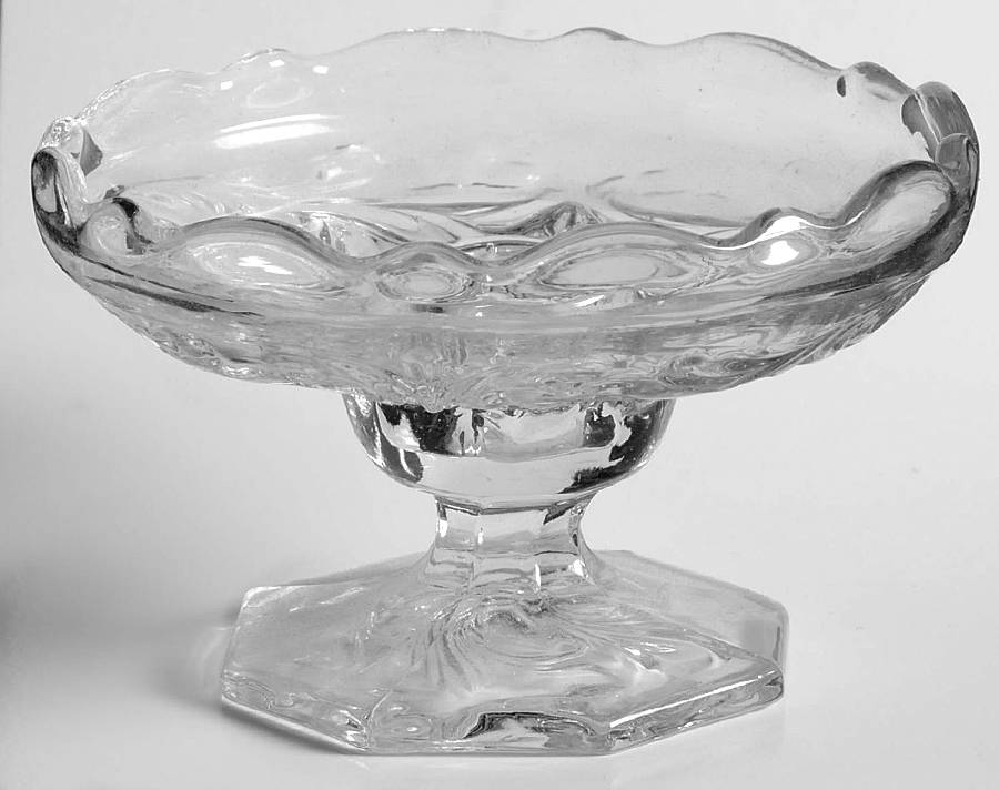Rock Crystal Clear Single Light Candlestick by McKee-1