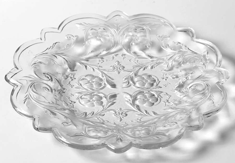Rock Crystal Clear Bread & Butter Plate by McKee-1