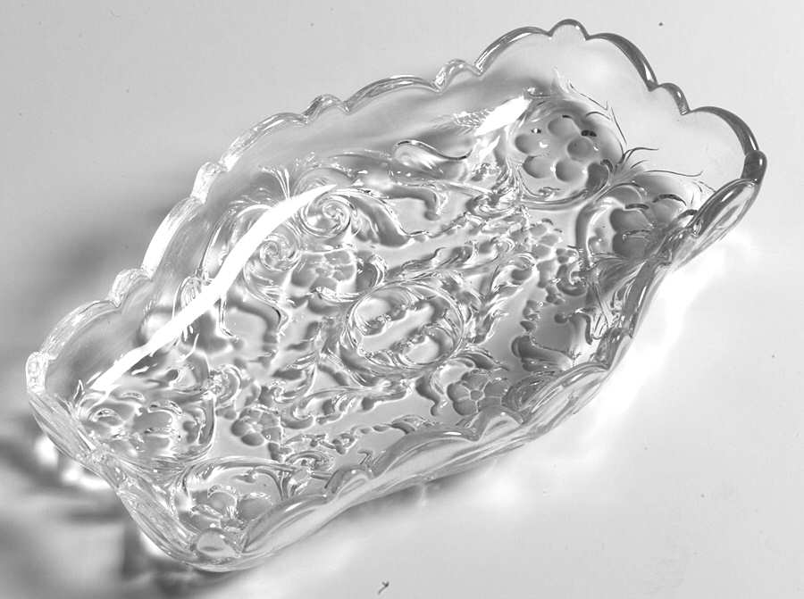 Rock Crystal Clear 7" Pickle Dish by McKee-1