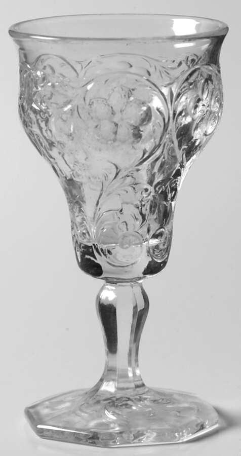 Rock Crystal Clear Cordial Glass by McKee-1