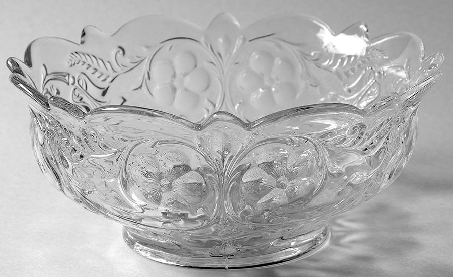 Rock Crystal Clear 8" Salad Bowl by McKee-1