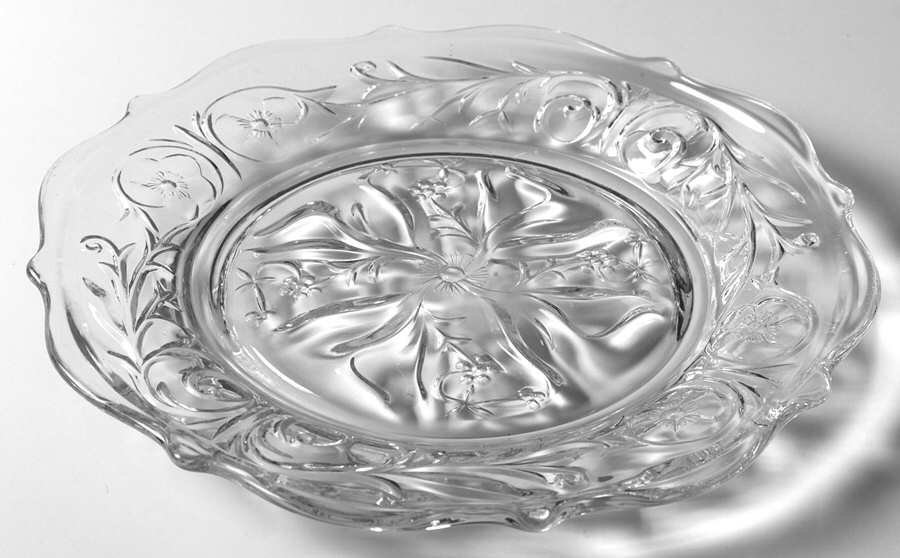 Rock Crystal Clear 7" Salad Plate by McKee-1