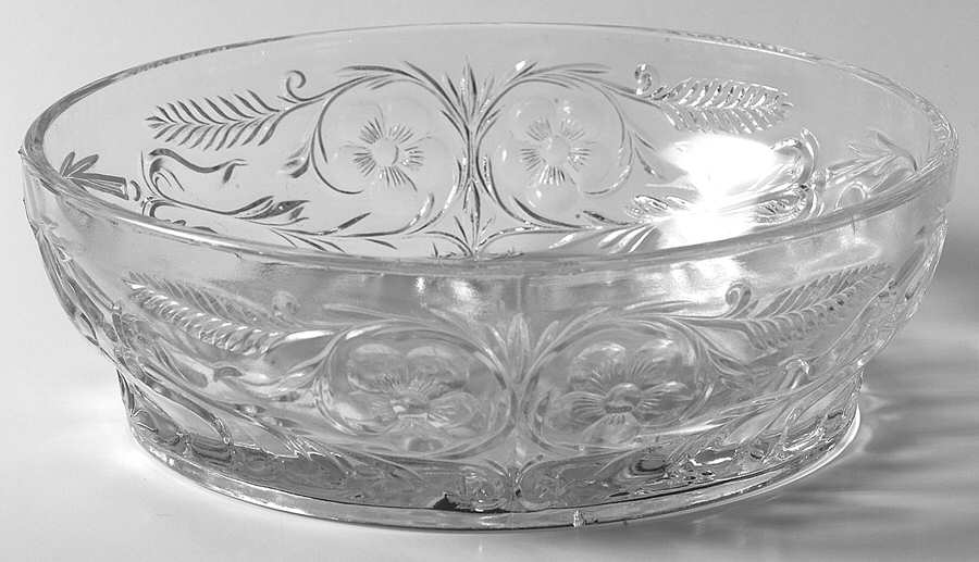 Rock Crystal Clear Candy Dish No Lid by McKee-1