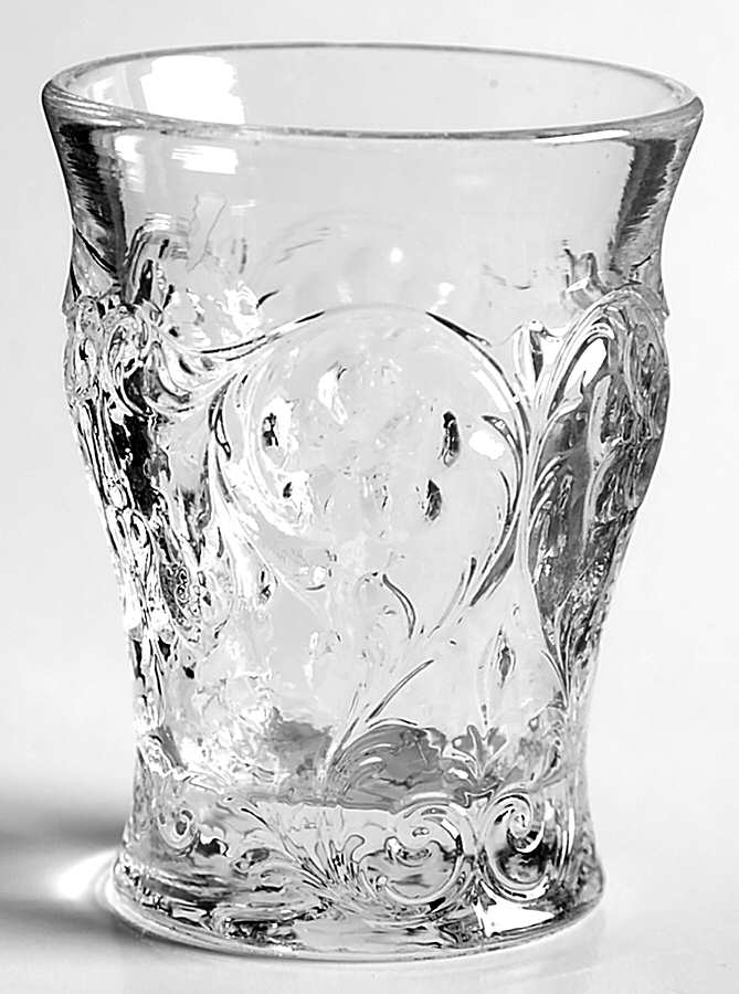 Rock Crystal Clear Whiskey Glass by McKee-1