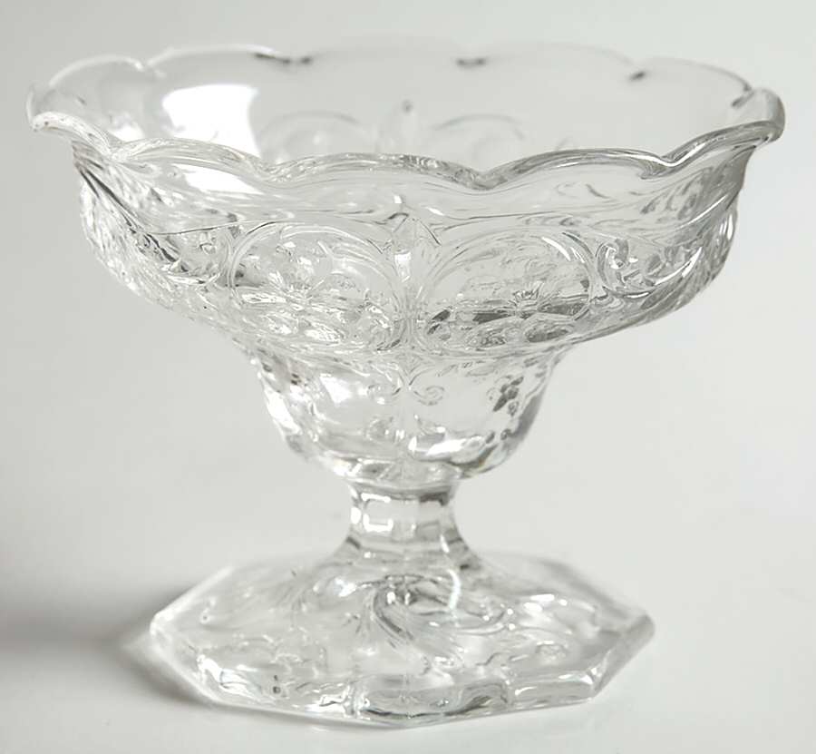 Rock Crystal Clear Sundae Glass by McKee-1