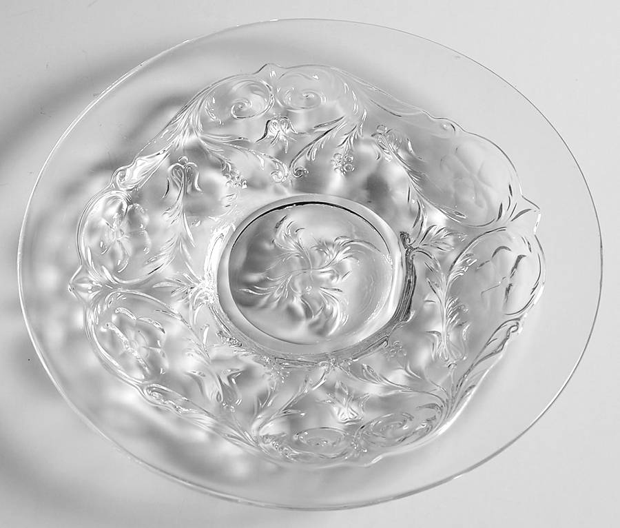Rock Crystal Clear Underplate for Finger Bowl by McKee-1