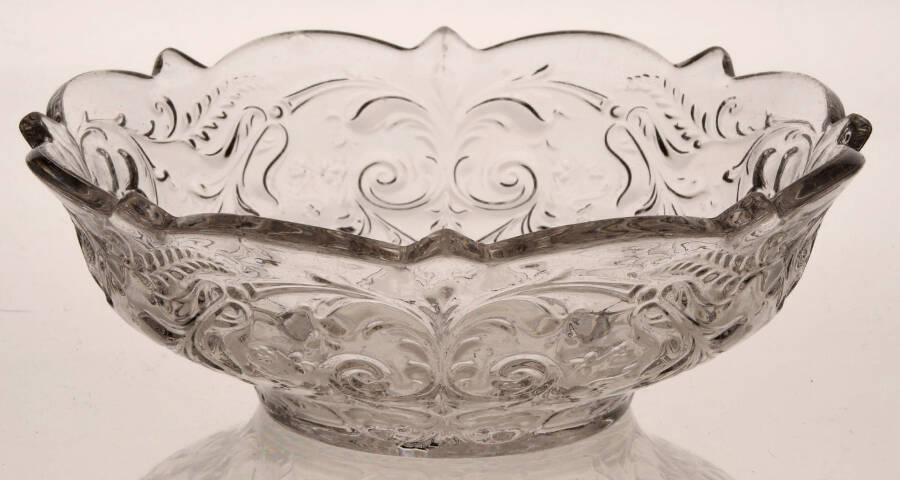 Rock Crystal Pink 5" Small Fruit/Dessert Bowl by McKee-1