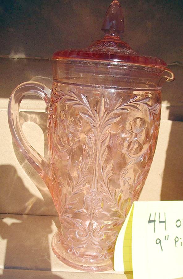 Rock Crystal Pink Pitcher by McKee-1
