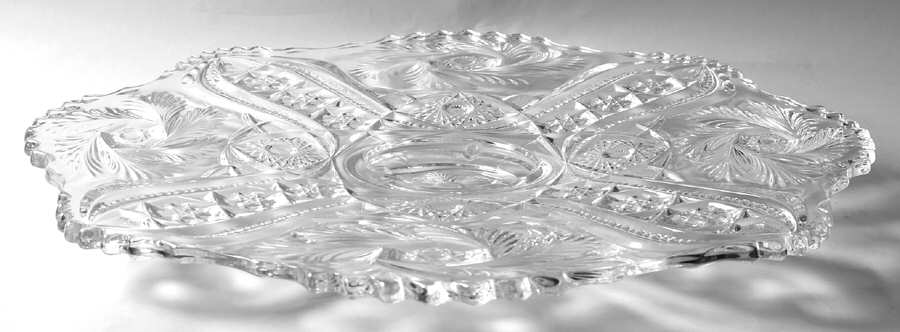 Wiltec Clear 19" Torte Plate by McKee-1