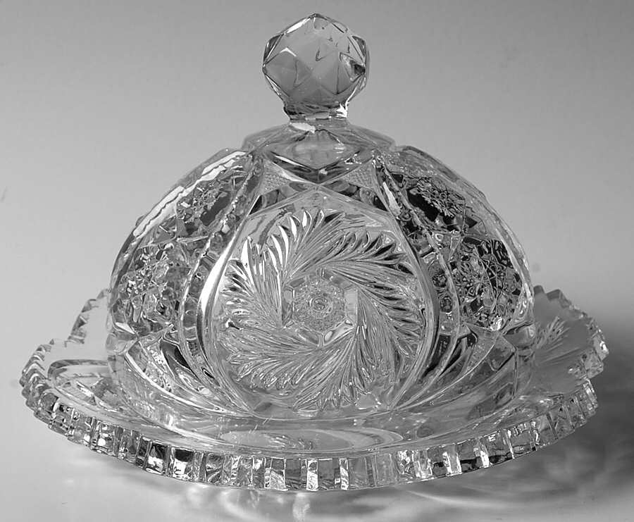 Wiltec Clear Round Covered Butter by McKee-1