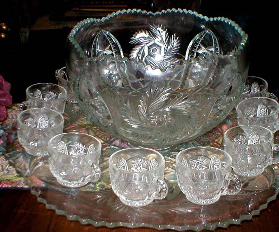 Wiltec Clear (14 Piece) Punch Set (Bowl, Underplate, 12 Cups) by McKee-1