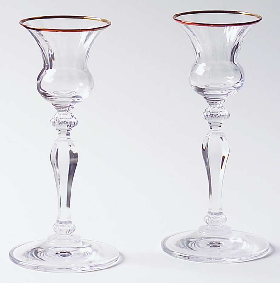 Allegro Gold Candlestick/Single Lt 5" (Set of 2) by Mikasa-1