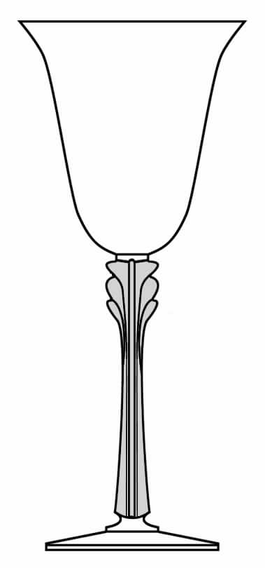 Ambiance (White Frosted Stem) Water Goblet by Mikasa-1