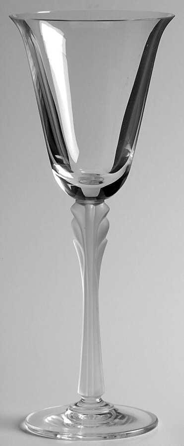 Ambiance (White Frosted Stem) Wine Glass by Mikasa-1