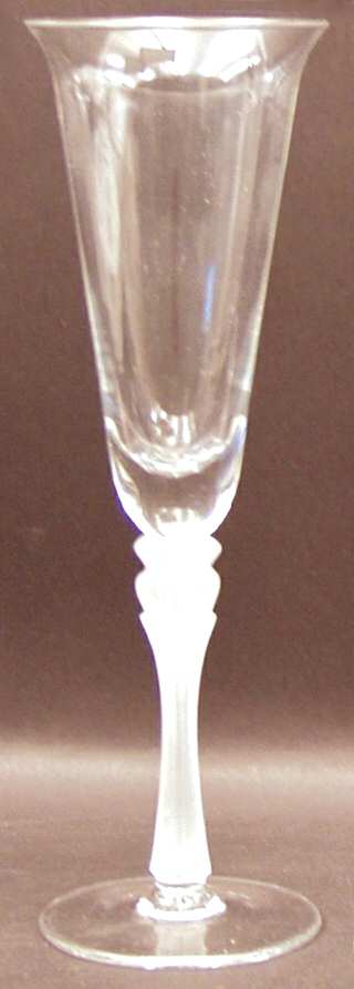 Ambiance (White Frosted Stem) Fluted Champagne by Mikasa-1