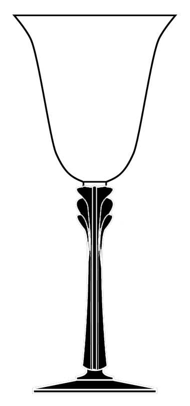 Ambiance Black Water Goblet by Mikasa-1