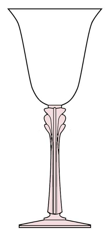 Ambiance Pink Water Goblet by Mikasa-1